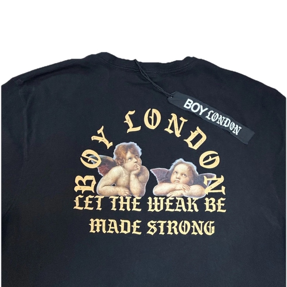 Boy London T Shirt Men’s‎ Xxl Black Let The Weak Be Made Strong